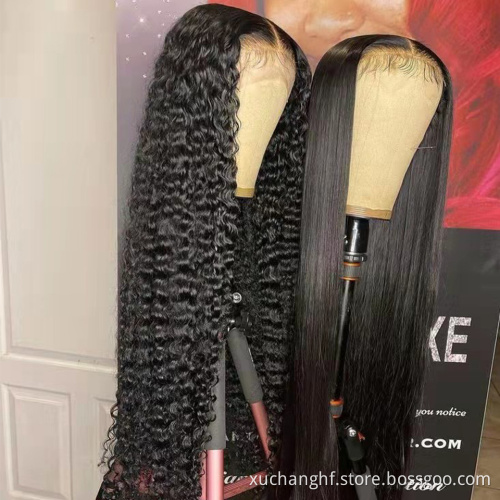 100% virgin brazilian 150 180 density HD lace front wigs long straight human hair wigs for black women